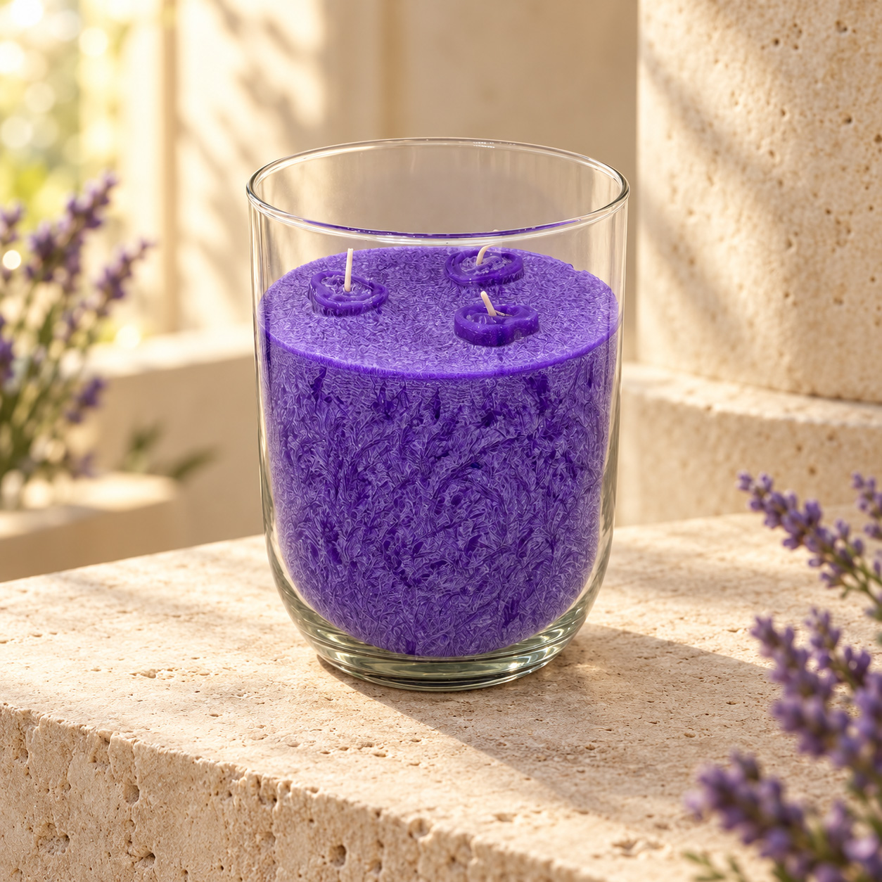 Große Gotteskerze Spiritualität - Violett