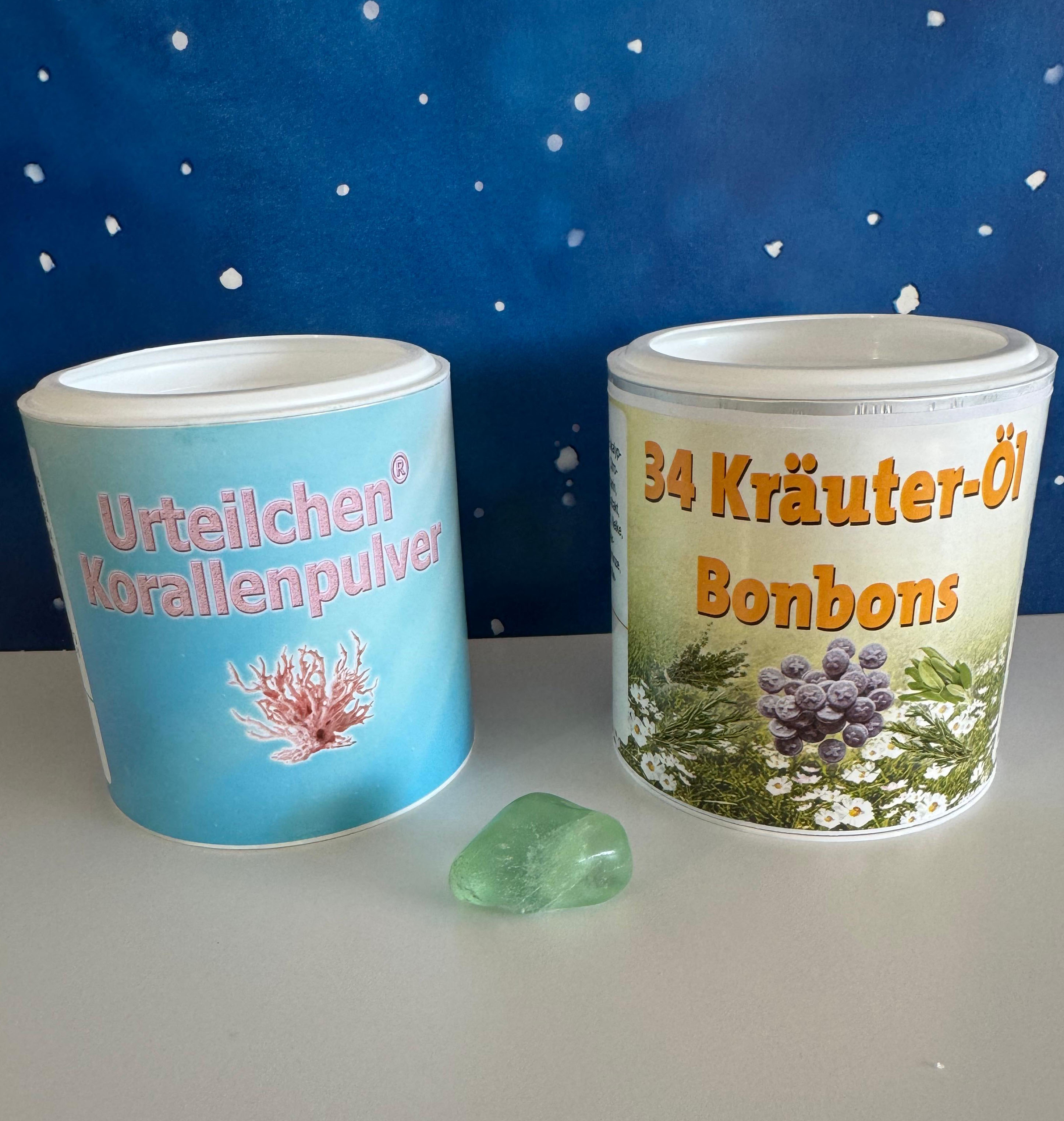 Angebot der Woche - Korallen-Calcium  + Bonbon und einem Fluorit - kleines Set