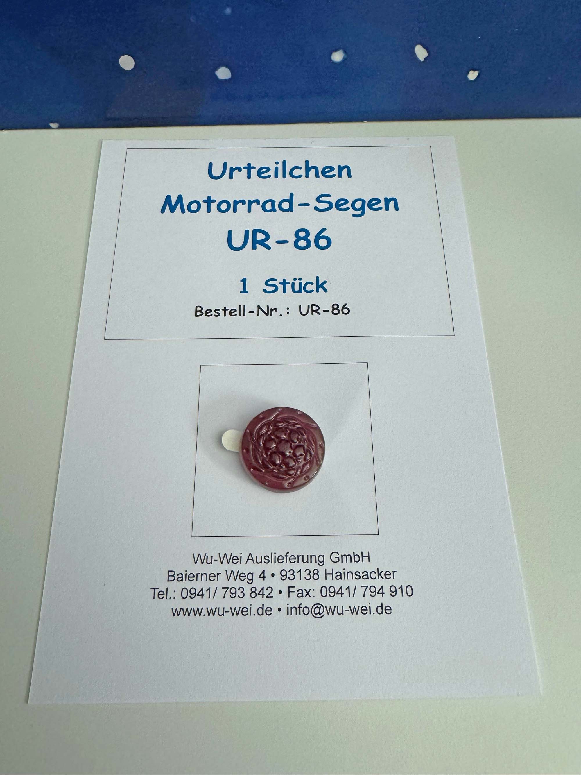 Urteilchen Motorrad-Segen