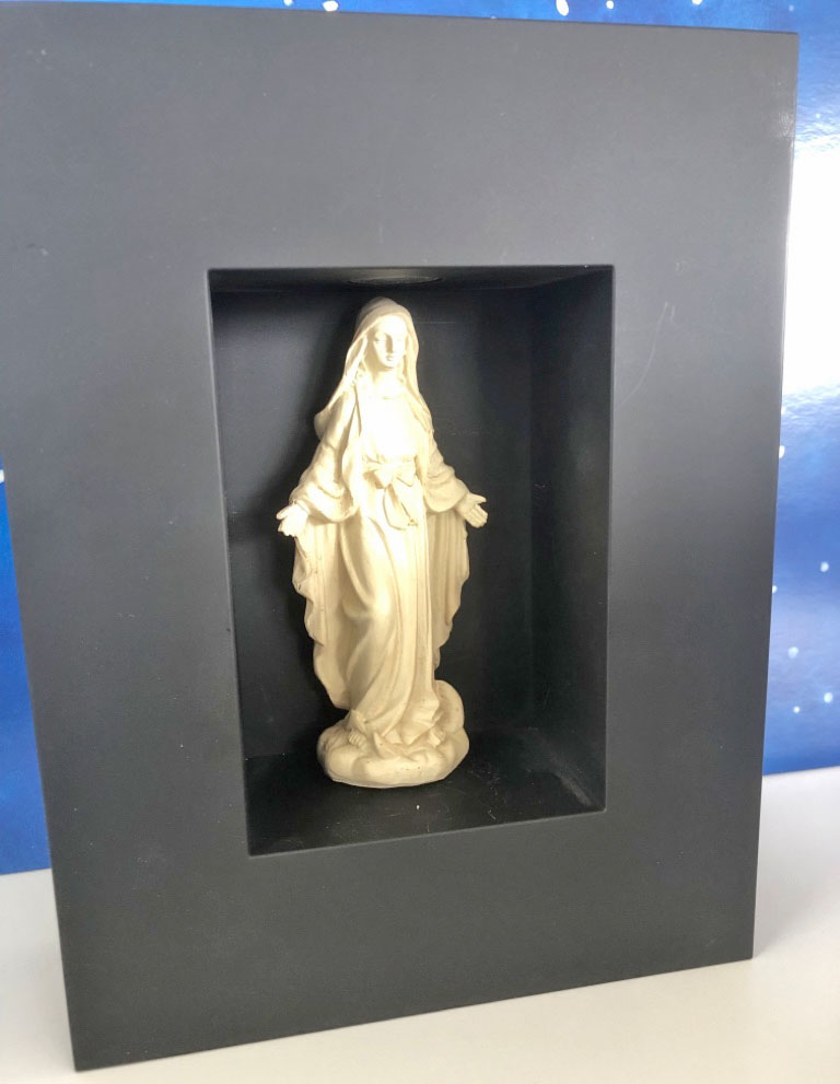 Gebetsgrotte mit Maria und LED Beleuchtung