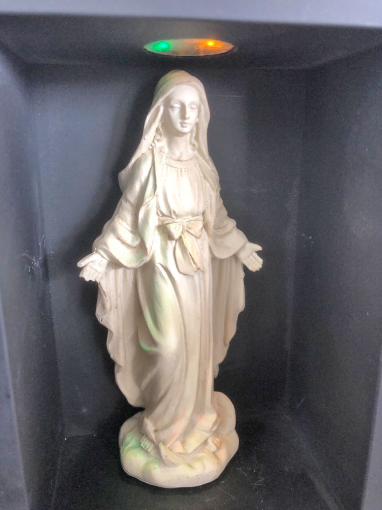 Gebetsgrotte mit Maria und LED Beleuchtung