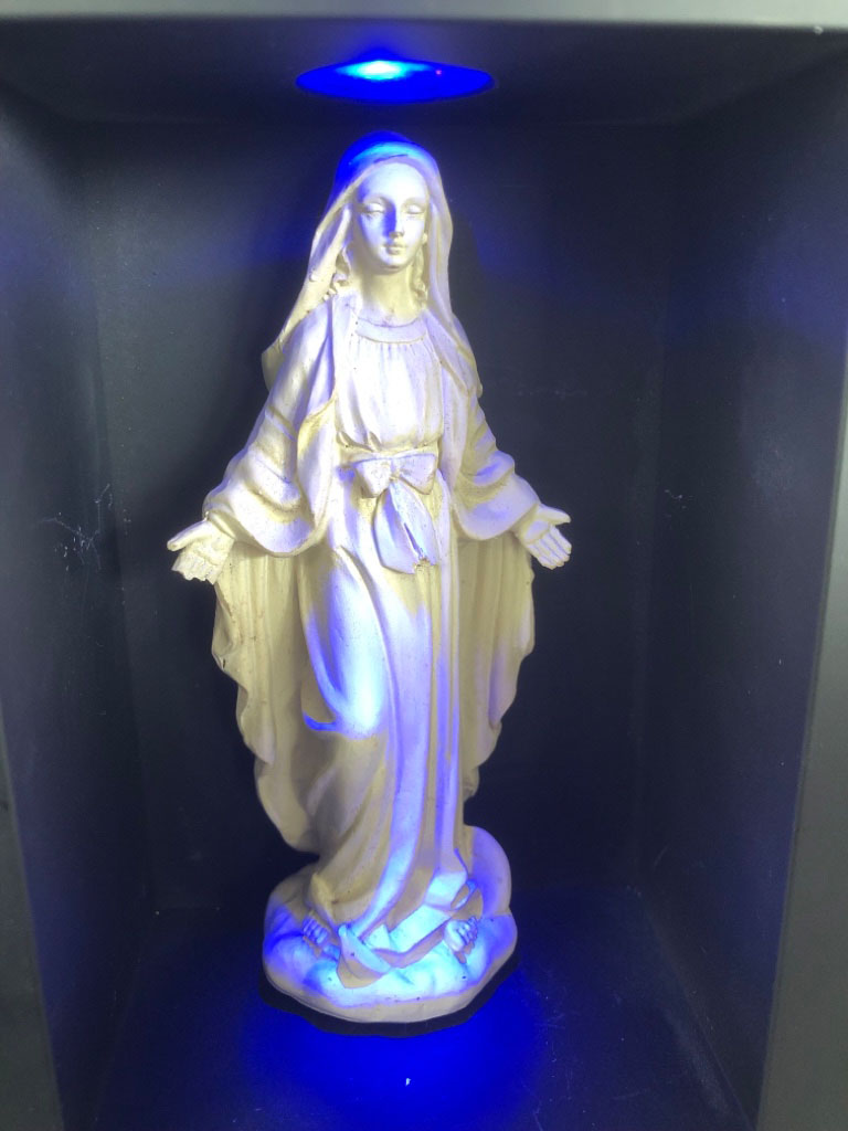Gebetsgrotte mit Maria und LED Beleuchtung