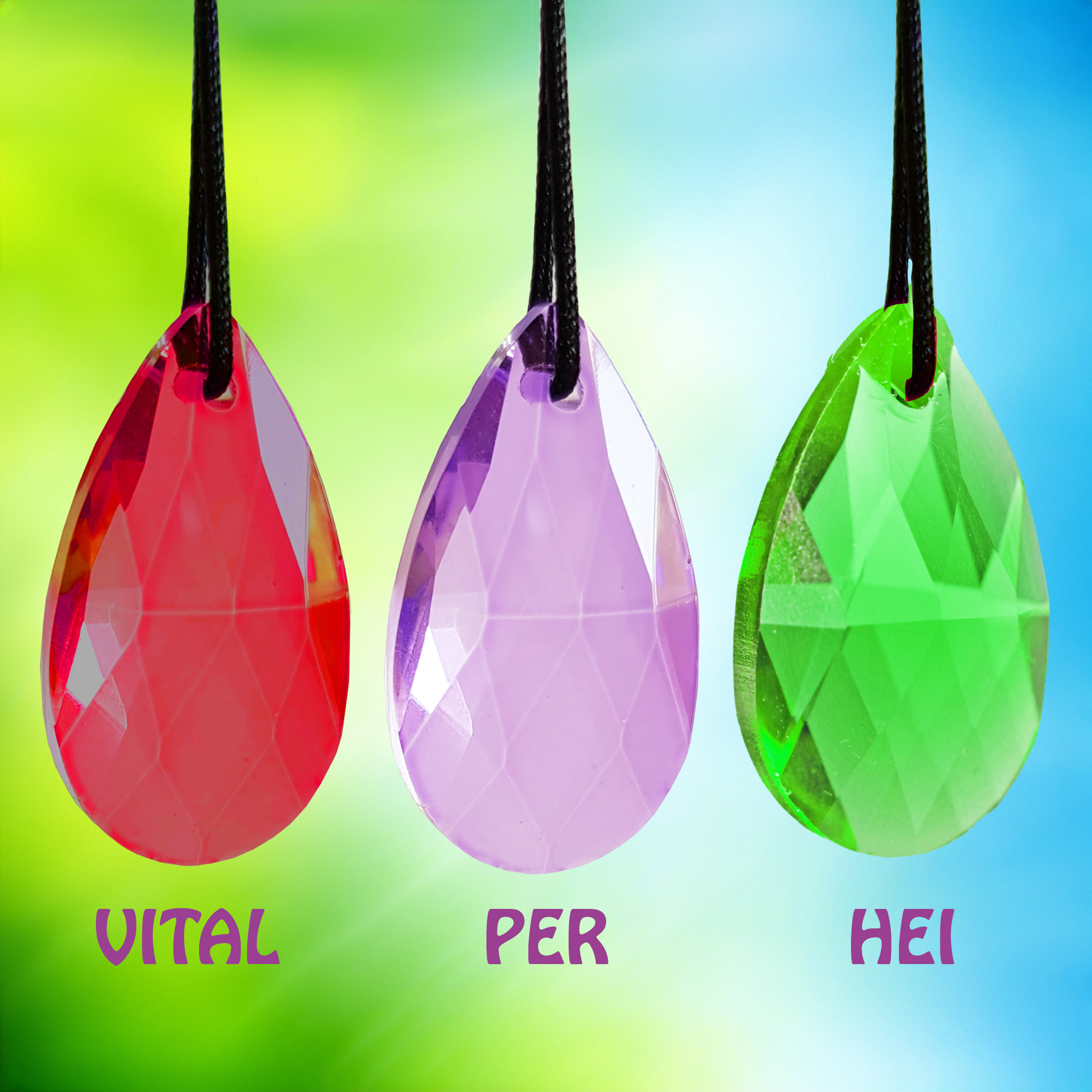 Angebot: Urteilchen Anhänger - VITAL, PER und HEI im Set