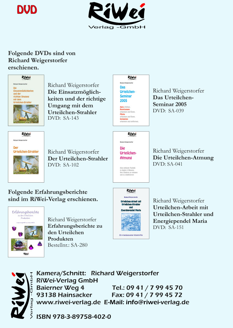 Richard Weigerstorfer - ORAMAT - Automatisches radionisches Arbeiten - Film Download