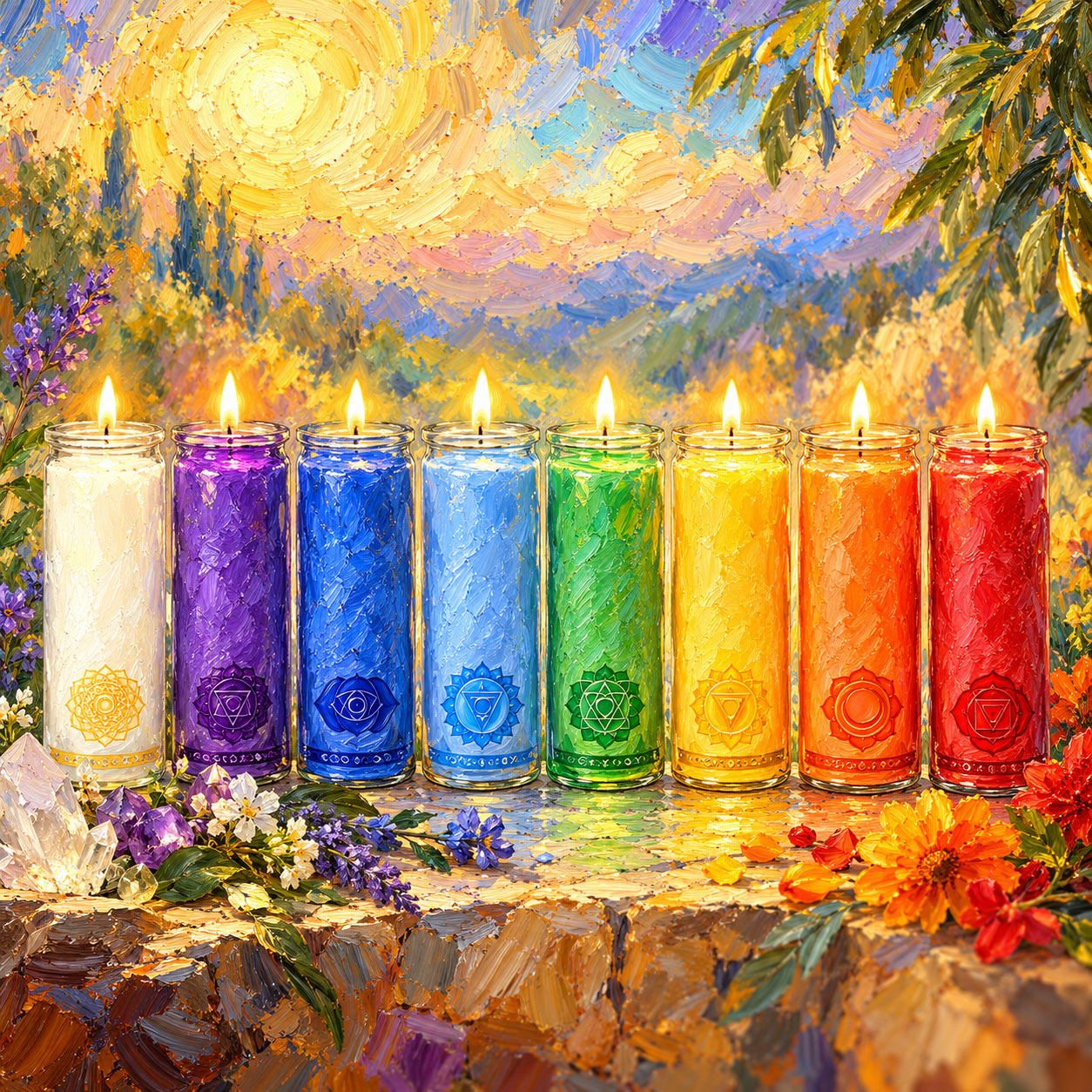 Chakra Kerzen