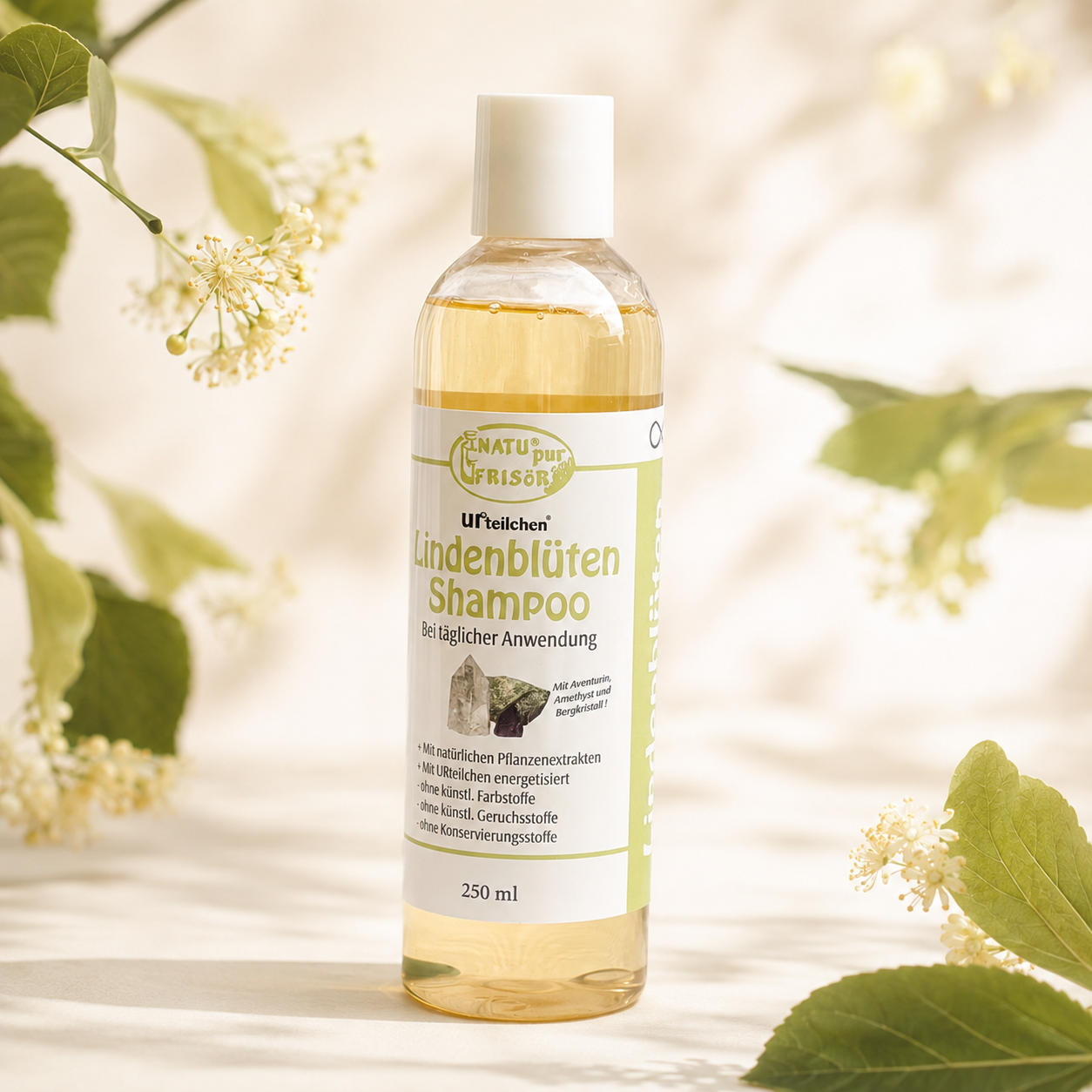 Lindenblüten Shampoo NATUpur für die tägliche Wäsche 250ml