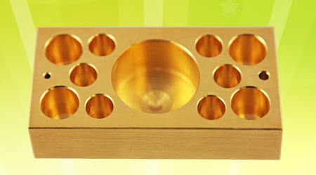 11-Loch Wabe messing