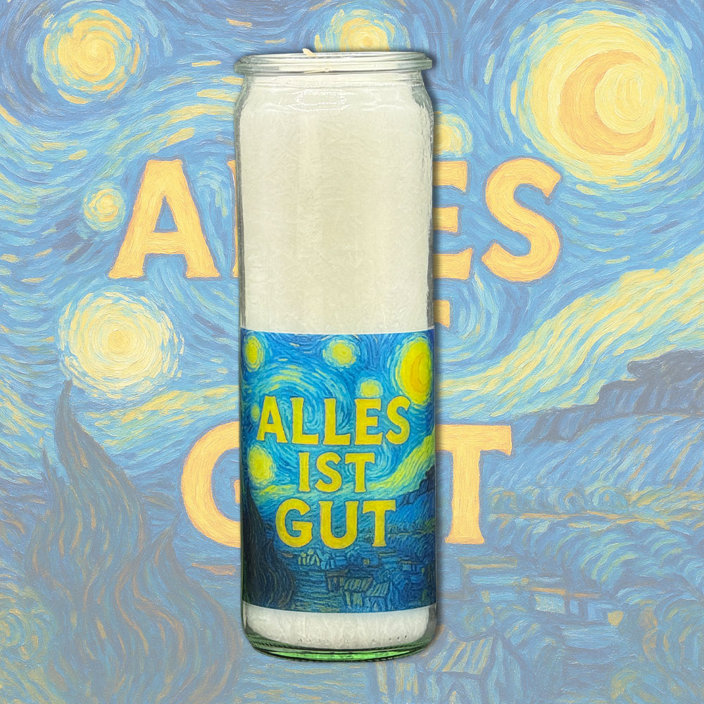 Herzlicht-Kerze "Alles ist gut" 20 x 6 cm