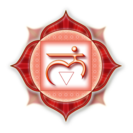 Herzlicht Wurzel-Chakra rot 13 x 6 cm