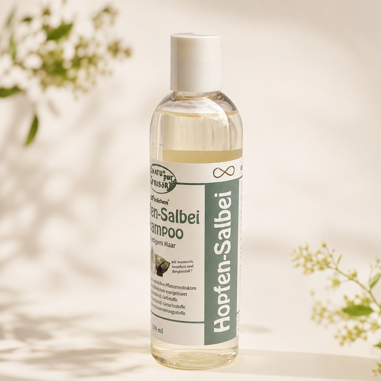 Hopfen-Salbei Shampoo NATUpur für fettiges Haar 250ml