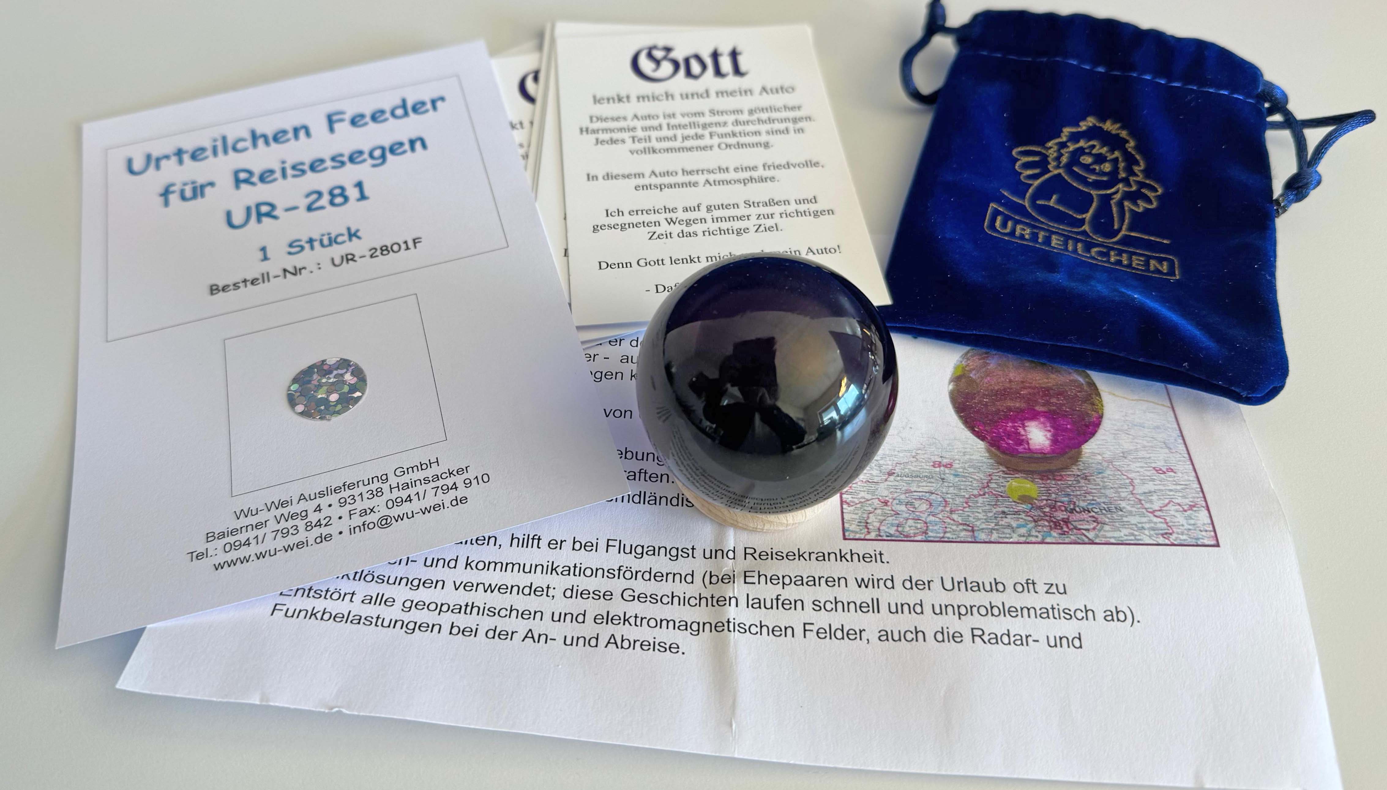 Angebot der Woche - Reise-Segen mit Feeder und 10 Karten "Gott lenkt mich und mein Auto"