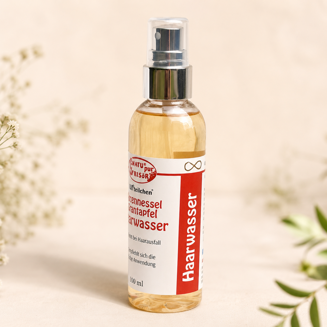 Brennnessel Granatapfel Haarwasser NATUpur bei Haarausfall 100ml