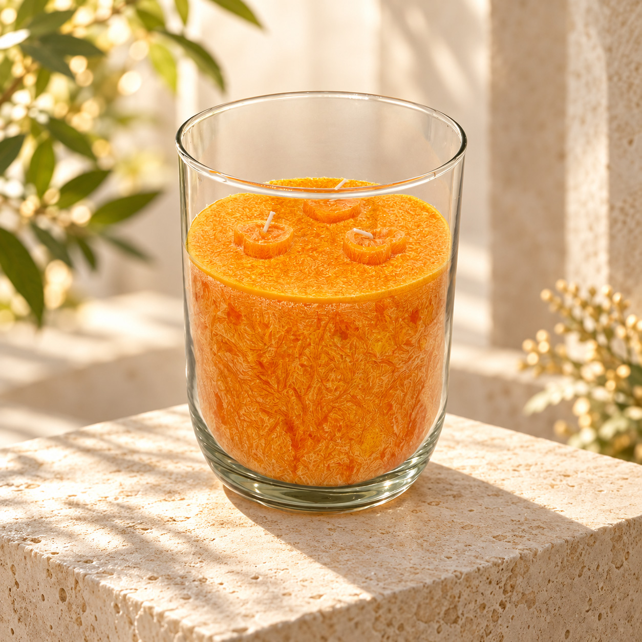 Große Gotteskerze Lebenskraft - Orange