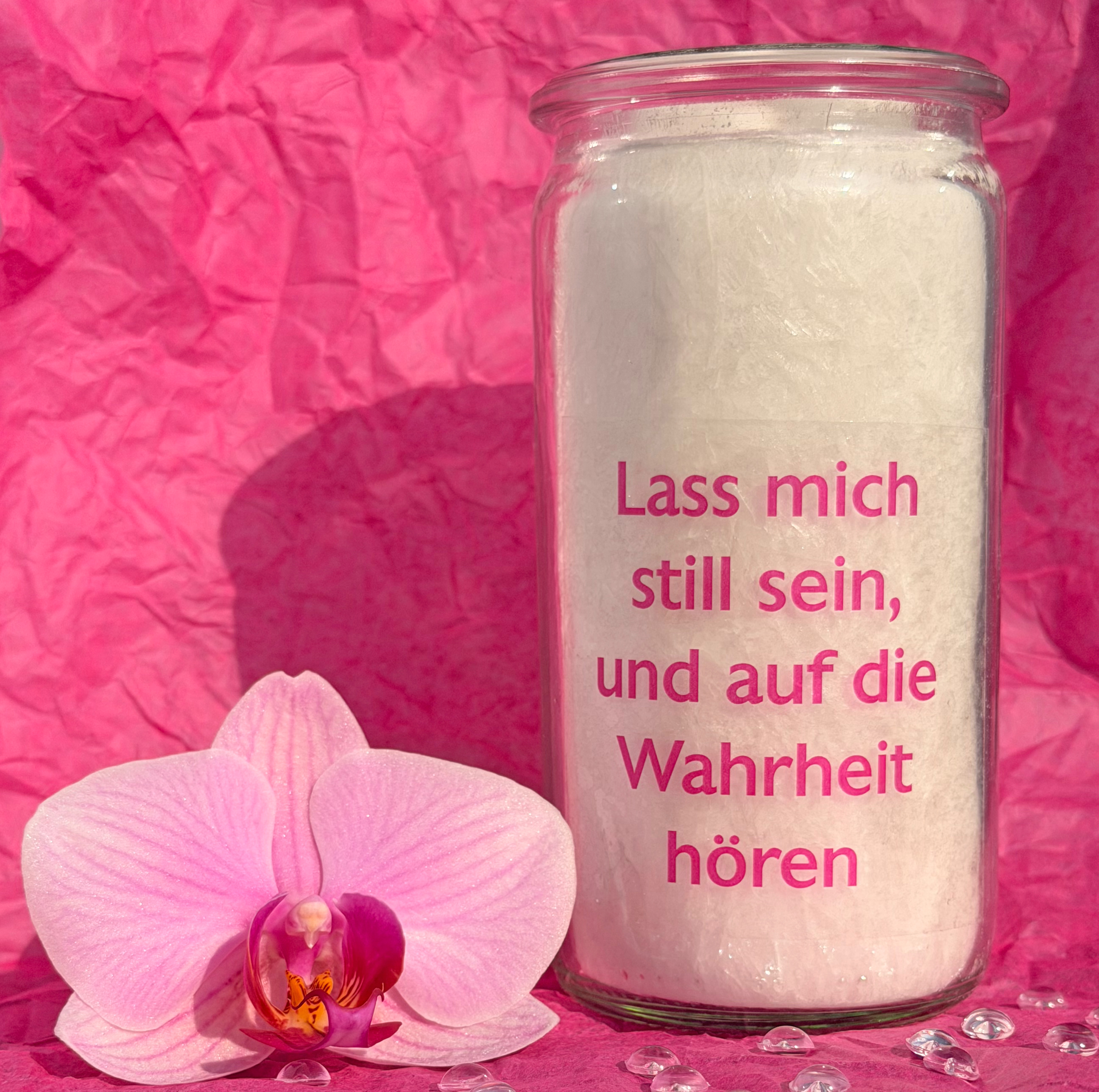 Herzlicht KIW Nr. 1 -  13 x 6 cm "Lass mich still sein, und auf die Wahrheit hören"