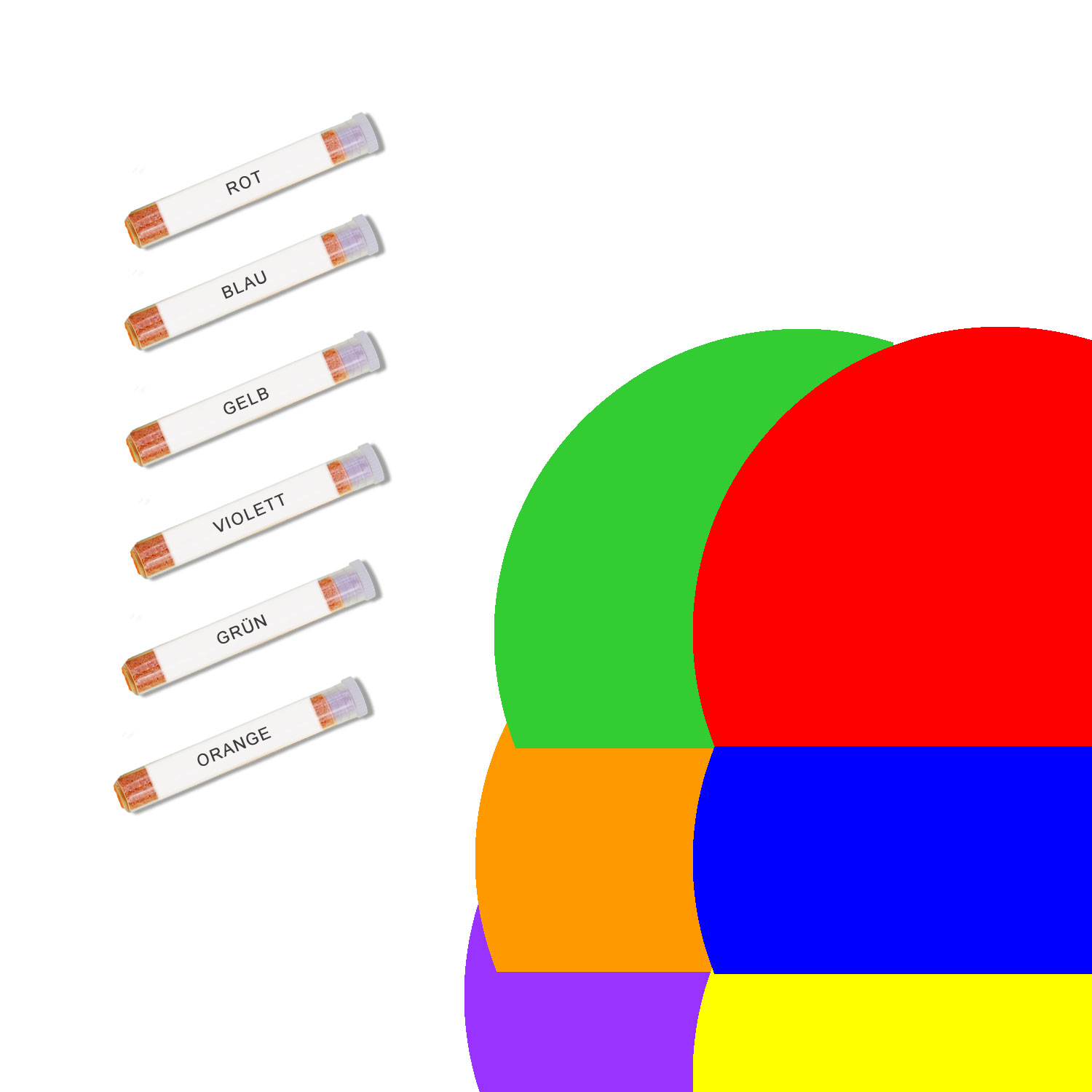 Heilfarben Transmitter-Set 6 Stück UT-81 bis UT-86