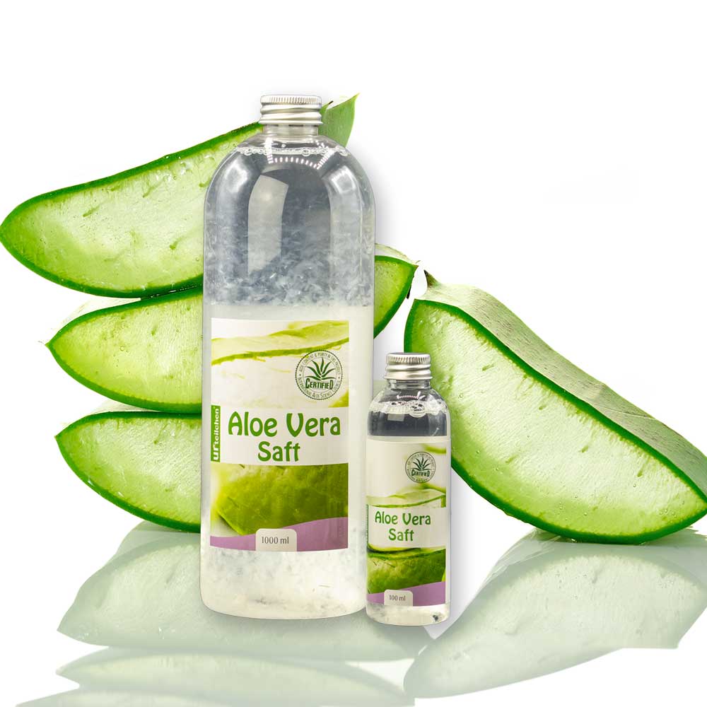 Angebot - Aloe Vera Saft 1 Liter und 100ml für unterwegs