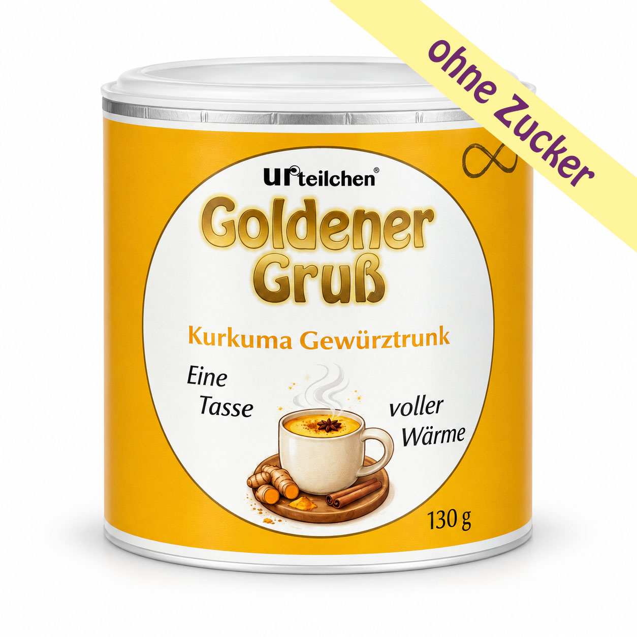 Goldener Gruß Kurkuma Gewürztrunk 130 g ohne Zucker