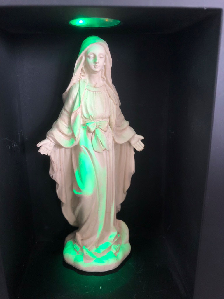 Gebetsgrotte mit Maria und LED Beleuchtung