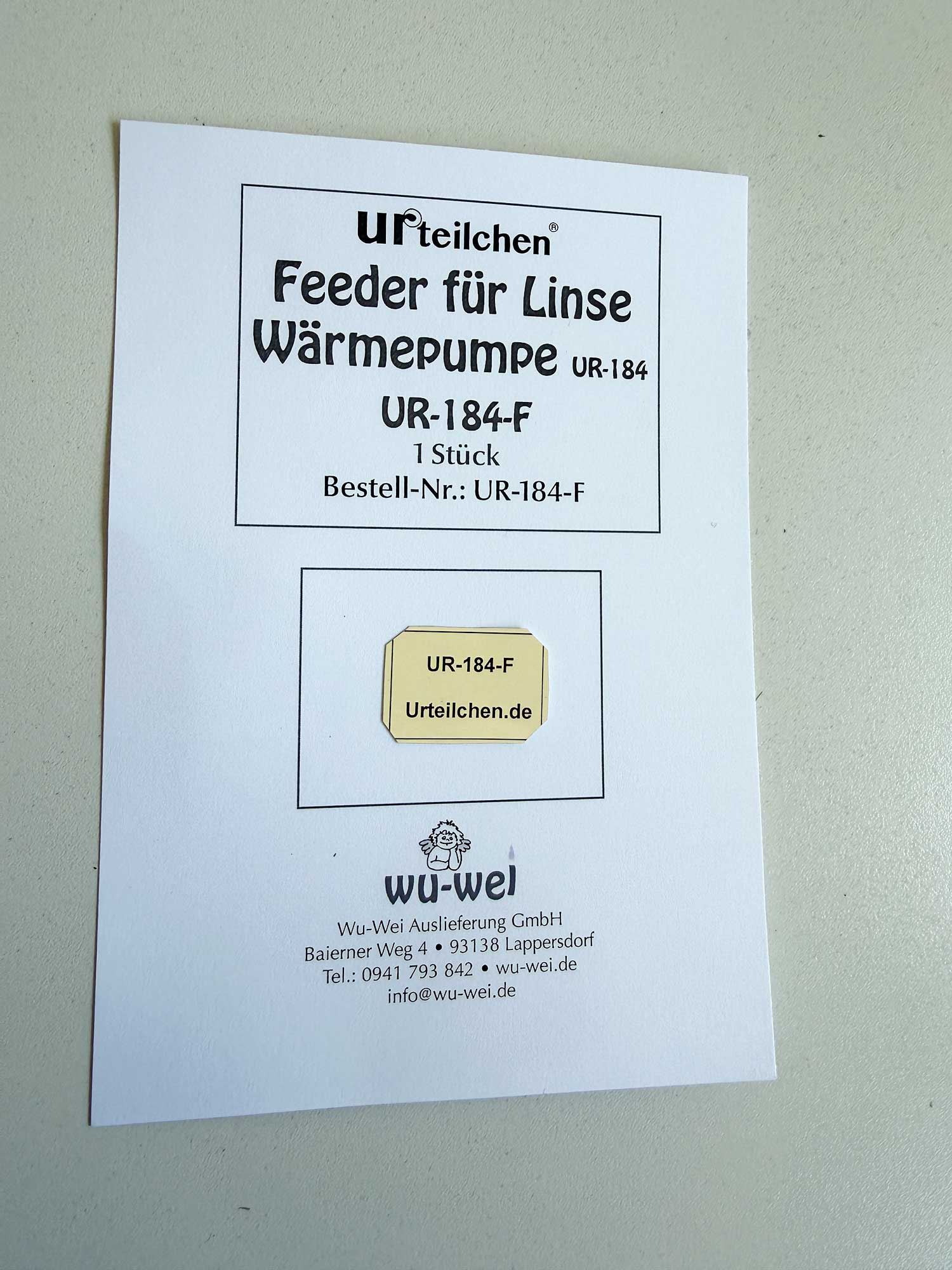 Feeder für Urteilchen Linse - Wärmepumpe